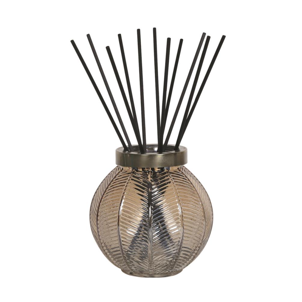 Aroma Amber Lustre Glass Large Reed Diffuser & 50 Fibre Reeds £13.04